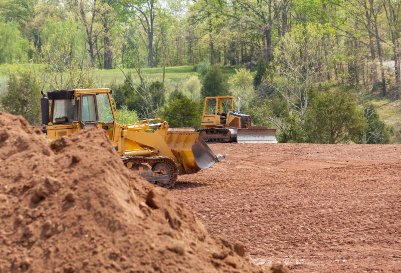 Land Clearing Machinery at Work